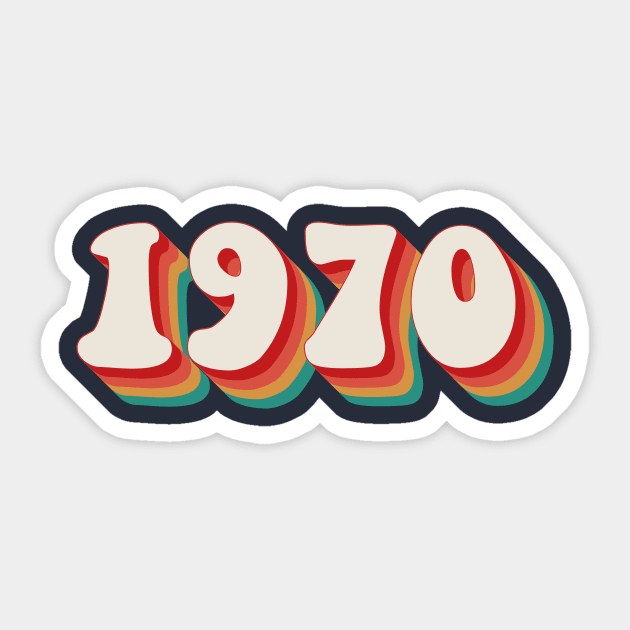 1970 Sticker by n23tees